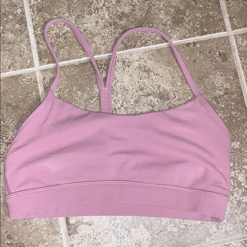 Pink NULU Lululemon Y Bra